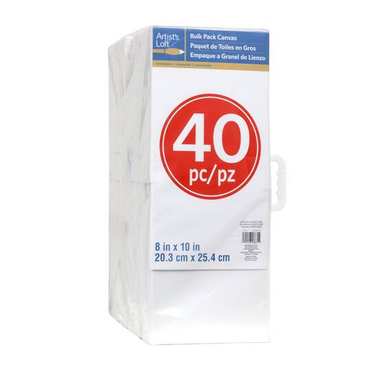 Find The 40 Count 8 X 10 Canvas Pack By Artist S Loft At Michaels 40 Piece 8 X 10 Canvas Pack By Artist S Loft